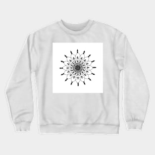 Graphic, geometric decorative, mandalas or henna design in vector. Crewneck Sweatshirt